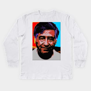 CESAR CHAVEZ Kids Long Sleeve T-Shirt